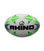 Ballon de rugby blast taille 5 blanc / bleu / vert Rhino