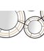 Décoration Murale 5 Miroirs Oporto 111cm Noir & Marron-2
