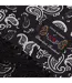 Womens/ladies One Paisley Silk Scarf One Size Black White Luke 1977-2