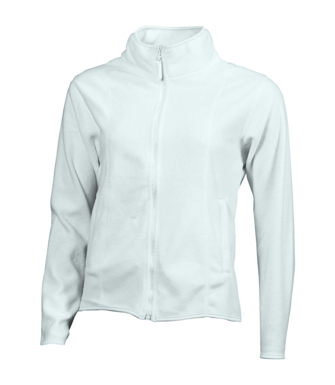 Veste polaire zippée femme - JN049 - blanc-2