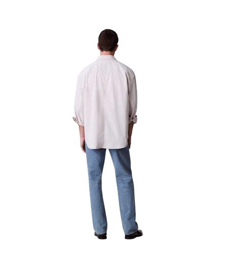 Chemise Homme Blanc Cassé Calvin Klein