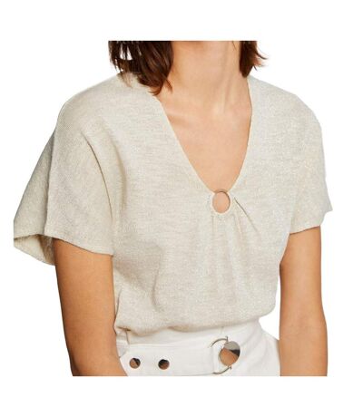 T-shirt Beige Femme Morgan Mjar - L