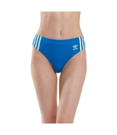 Lot De 2  Strings Femme Noir Bleu Adidas