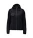 Womens/ladies Customised Stretch Hooded Jacket Black Mascot-1