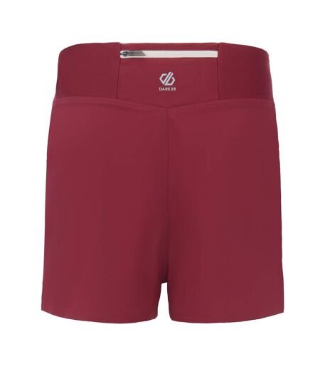Short À Taille Élastiquée 2-en-1 Nimble Femme Rouge Foncé Dare 2B