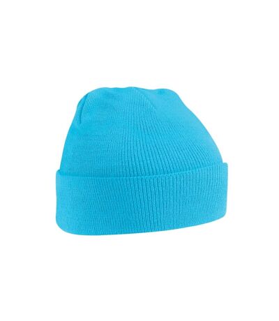 Unisex original cuffed beanie winter hat surf blue Beechfield