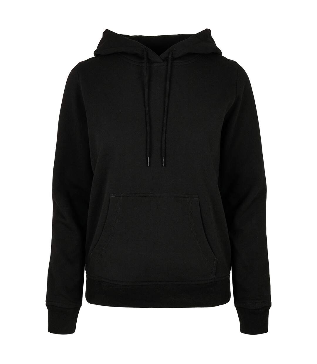 Sweat À Capuche Basic Femme Noir Build Your Brand-2