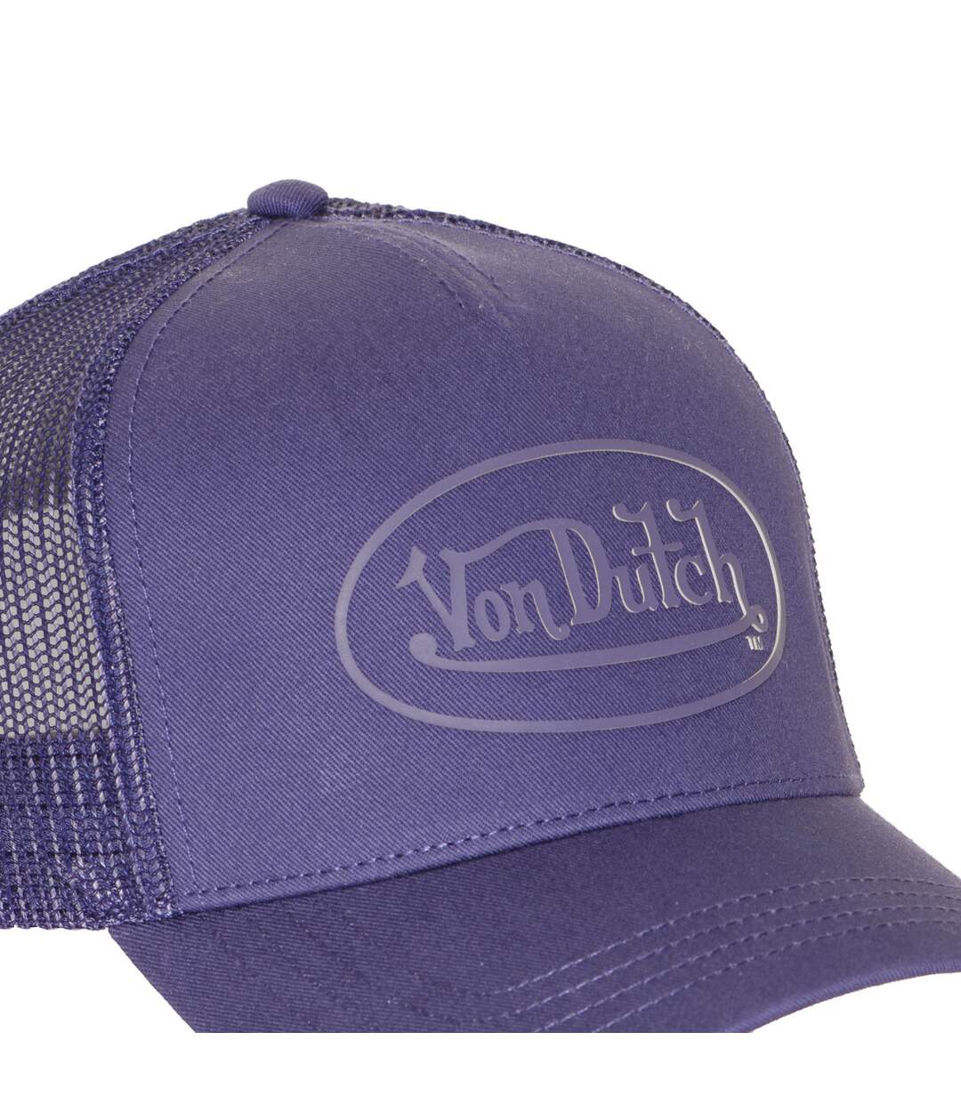 Casquette baseball avec filet et écusson en rubber print modèle Logo Vondutch-3