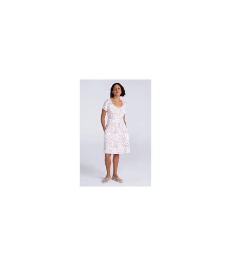 Womens Lightweight Short-sleeved Dress Beige Mountain Warehouse