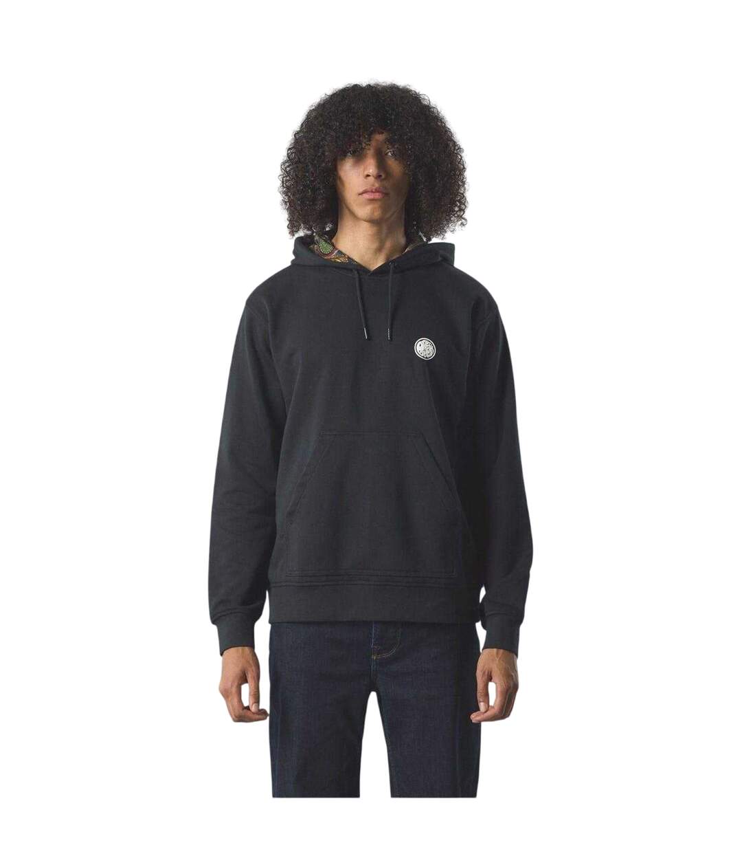 Mens Lounge Hoodie Black Pretty Green-4