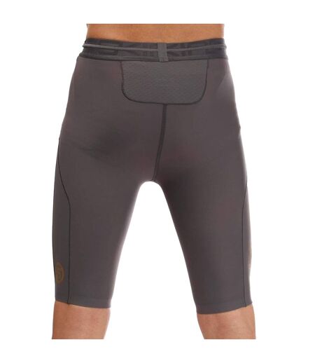 Mens Series-5 Half Length Tights Charcoal Skins