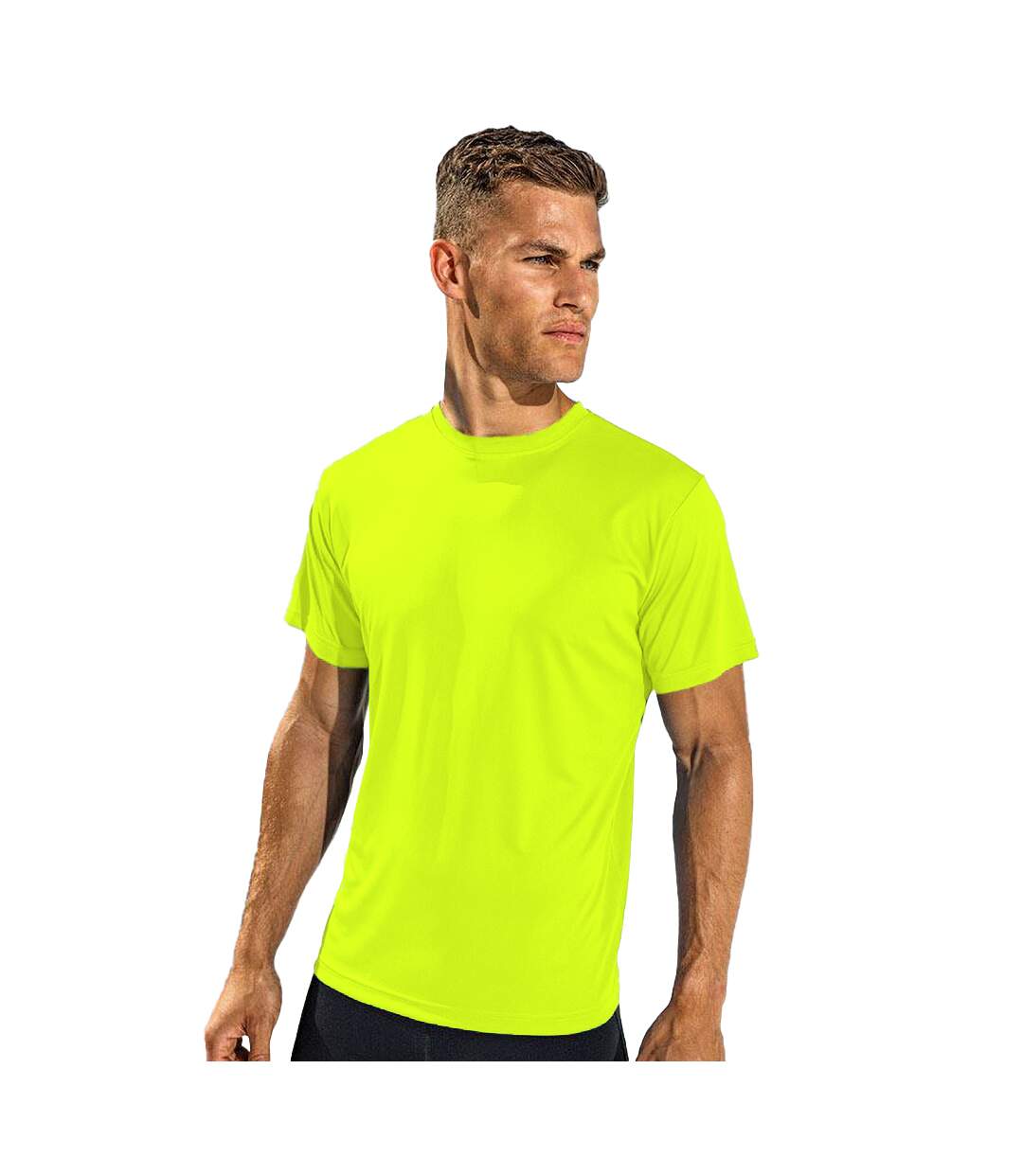 Tri Dri Mens Short Sleeve Lightweight Fitness T-Shirt (Lightning Yellow)