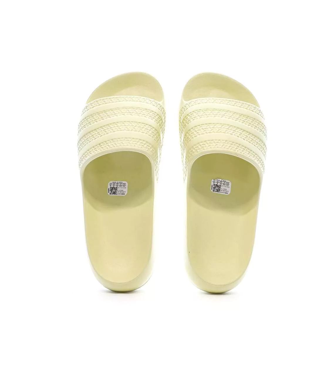 Claquettes jaune mixte adidas adilette ayoon-3