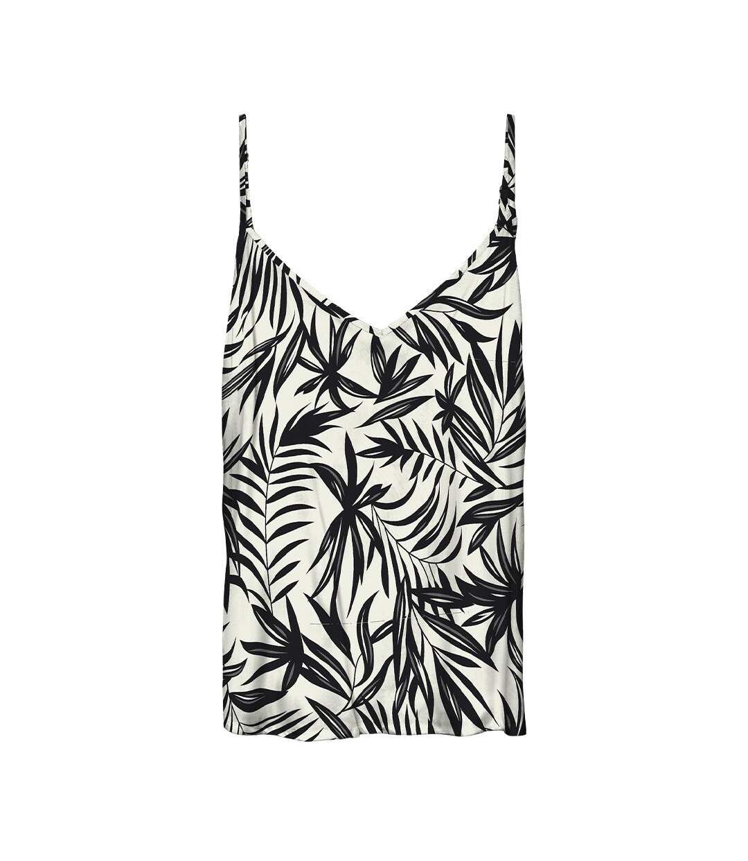Débardeur blanc/noir femme vero moda eassy - l-3