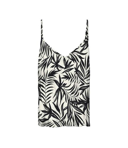 Débardeur blanc/noir femme vero moda eassy - l
