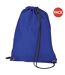 Lot de 2  Budget sac de gym résistant à l´eau avec cordon de serrage 11 litres taille unique bleu roi Bagbase