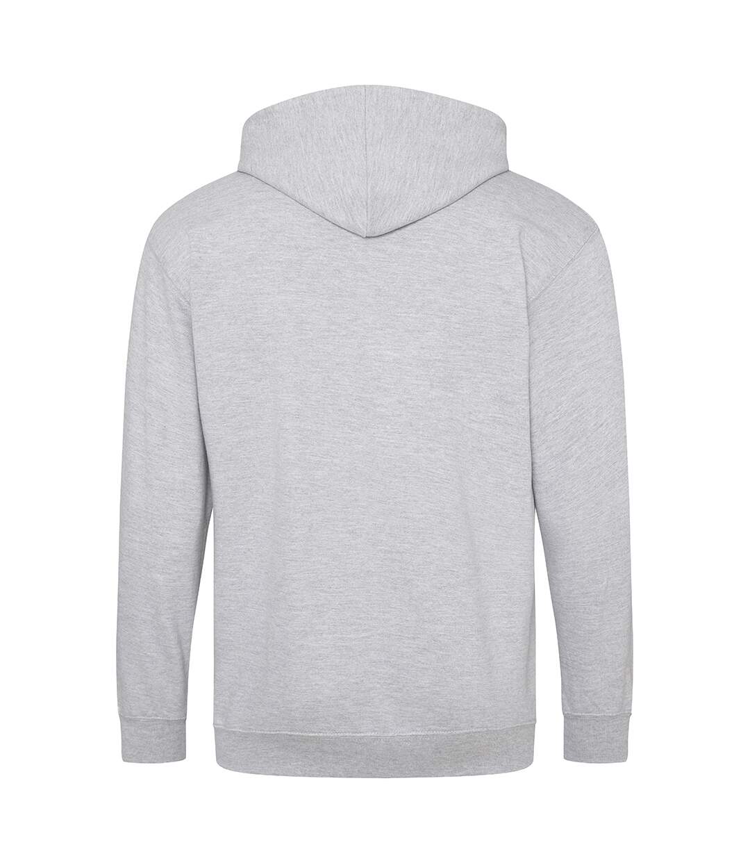 Sweatshirt à capuche et fermeture zippée homme gris Awdis