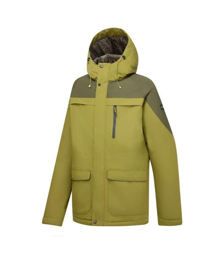 Mens Stanford Two Tone Waterproof Insulated Jacket Nephrite Green Dark Khaki Regatta