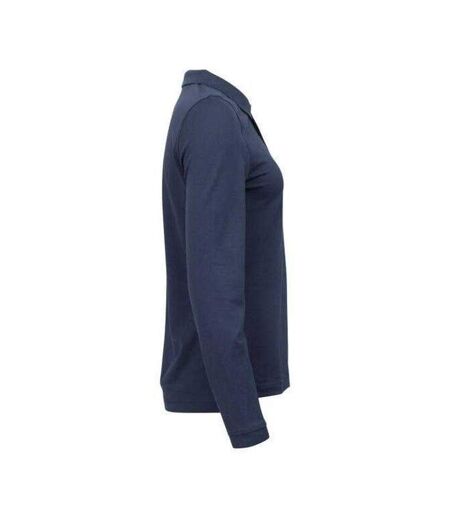 Womens/ladies Advantage Long-sleeved Polo Shirt Dark Navy Cutter & Buck