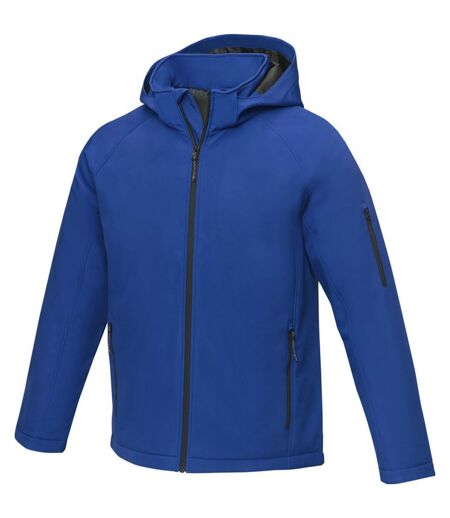 Mens notus padded soft shell jacket blue Elevate Essentials