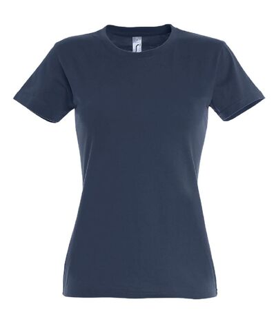 T-shirt manches courtes - Femme - 11502 - bleu denim