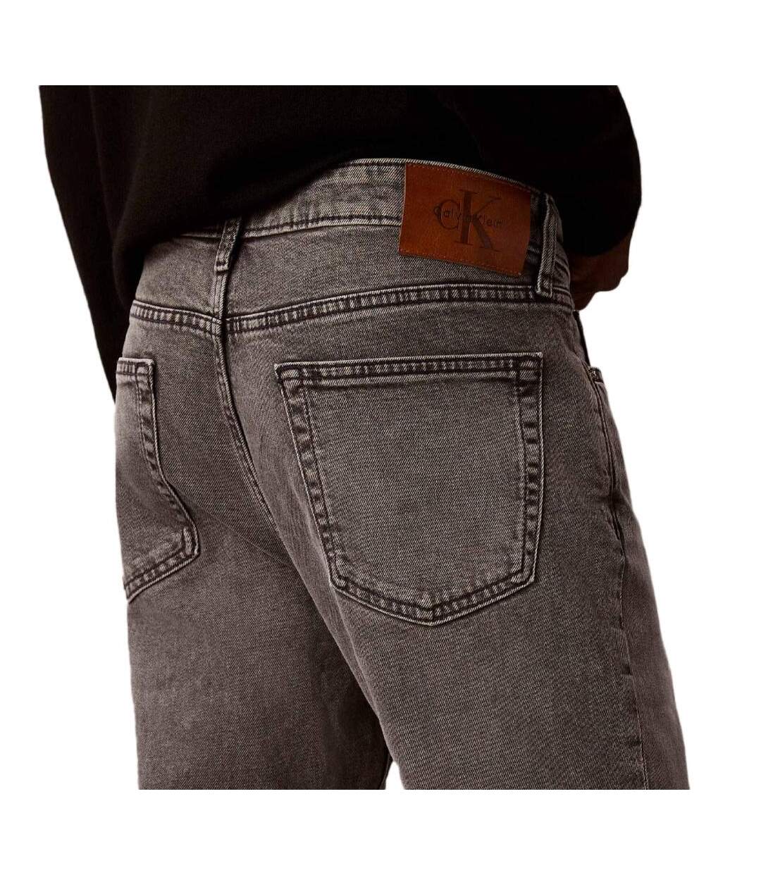 Jean slim gris homme calvin klein jeans pewter rock-2