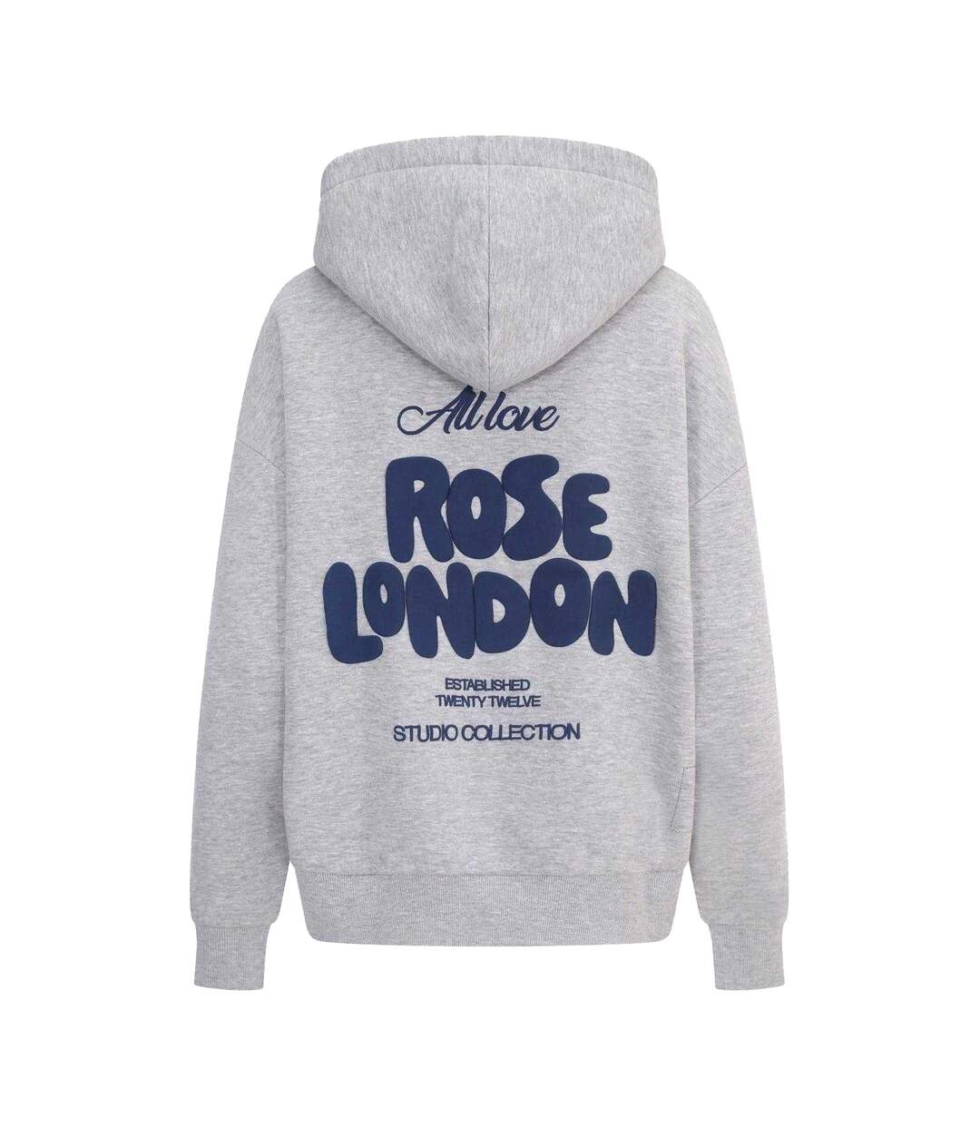 Veste À Capuche Motif/style Imprimé Graphique Femme Gris Chiné Rose London-2