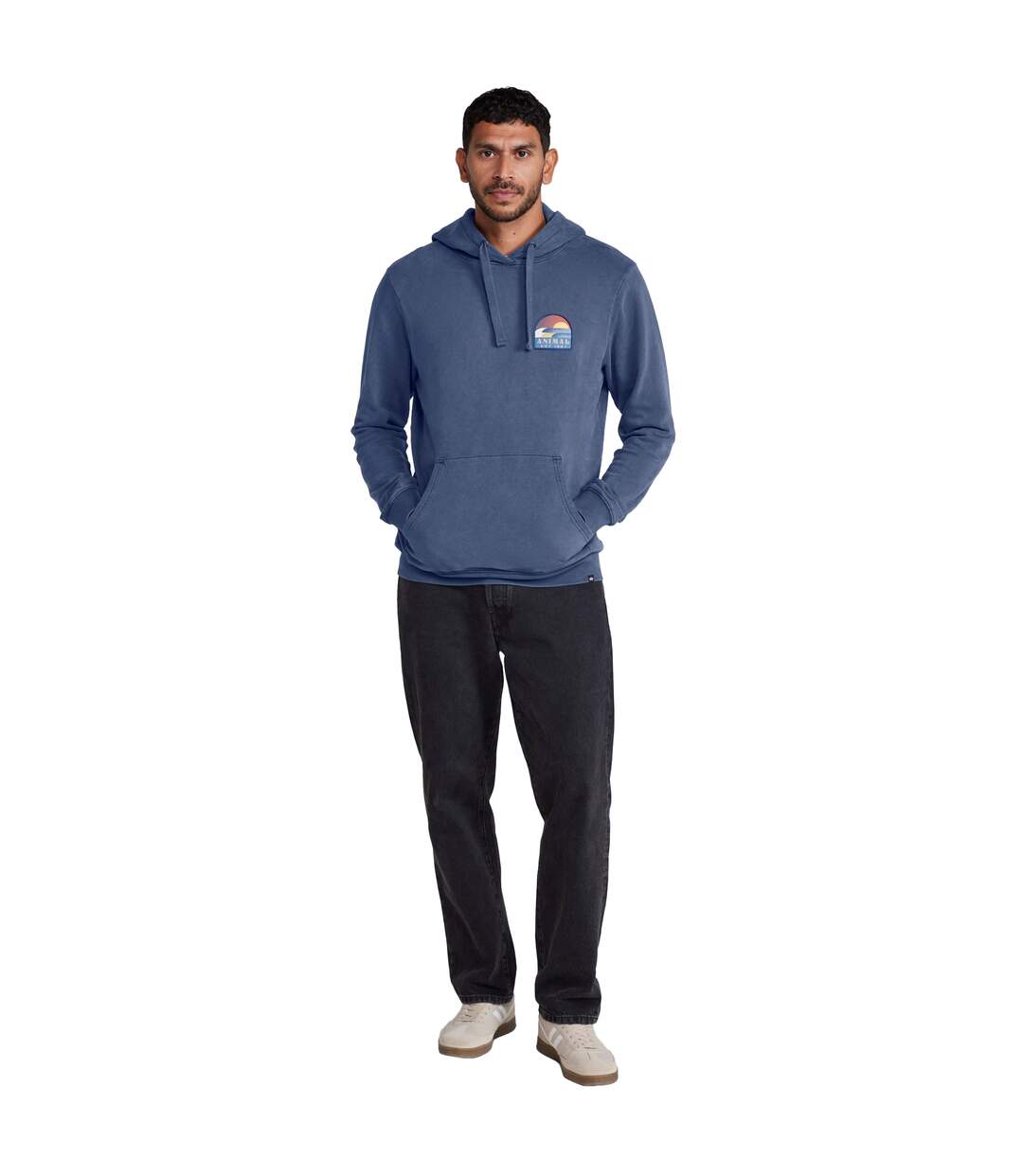 Mens river hoodie blue Animal-3
