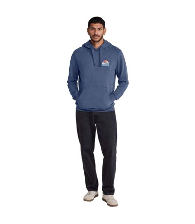 Mens River Hoodie Blue Animal