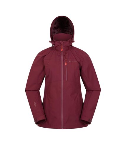 Mountain Warehouse Womens/Ladies Rainforest II Extreme Waterproof Jacket (Burgundy) - UTMW1056