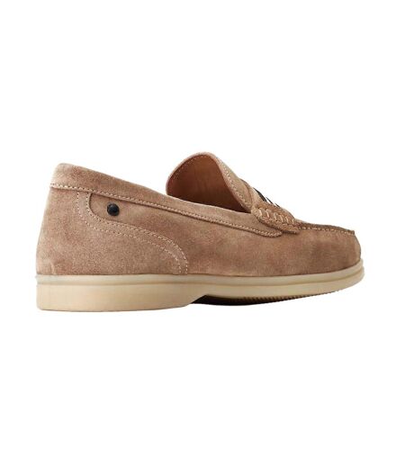 Mens Drum Suede Loafers Sand Base London