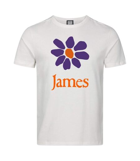 T-shirt Motif/style Marguerite Adulte Vieux Blanc James