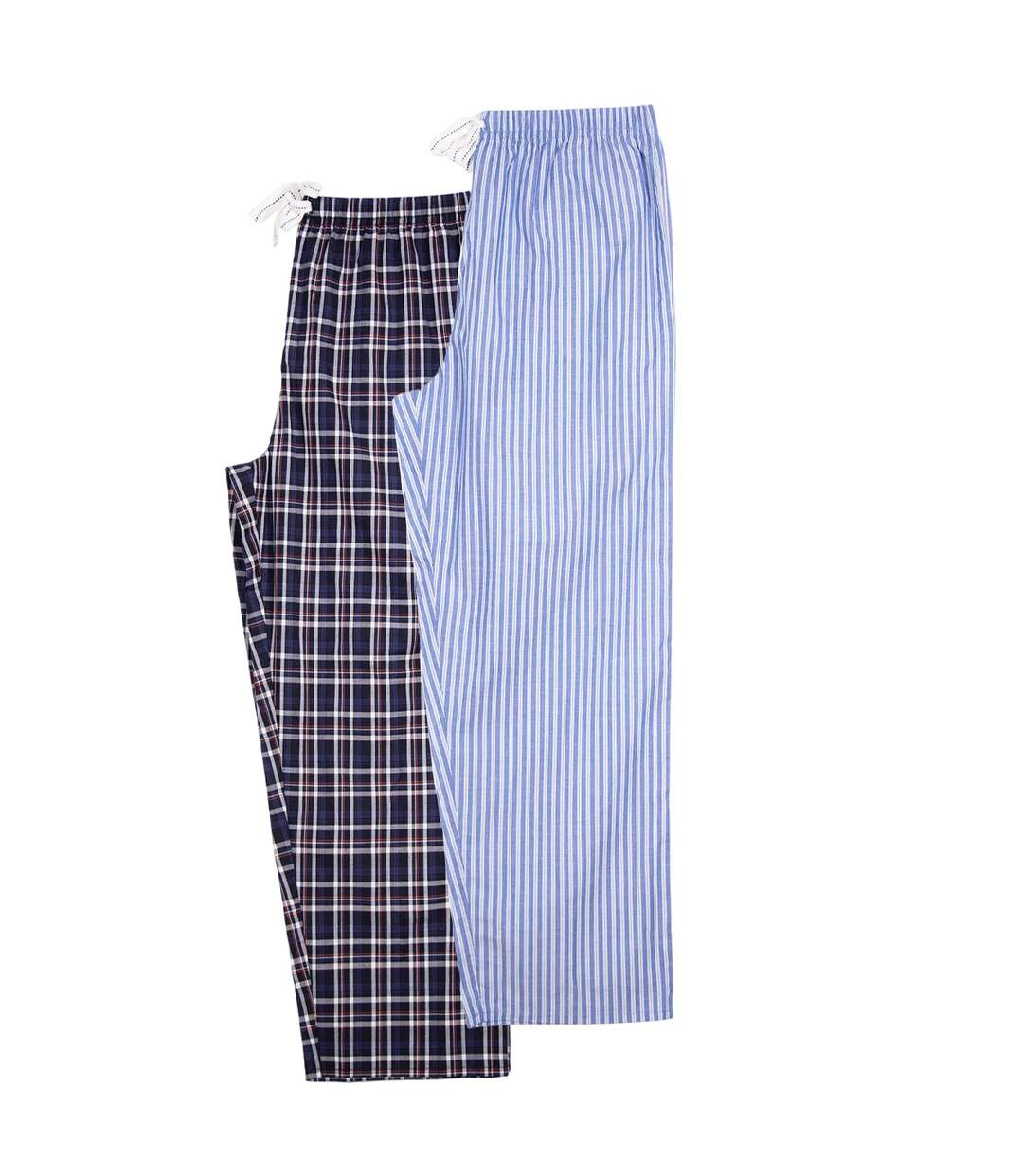 Bas De Pyjama Motif/style À Carreaux Homme Bleu Noir Keanu-2