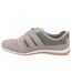 Womens/ladies Pamela Leather Trainers Taupe Fleet & Foster-3
