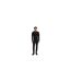 Mens Plisy Long-sleeved Polo Shirt Black Boss-1