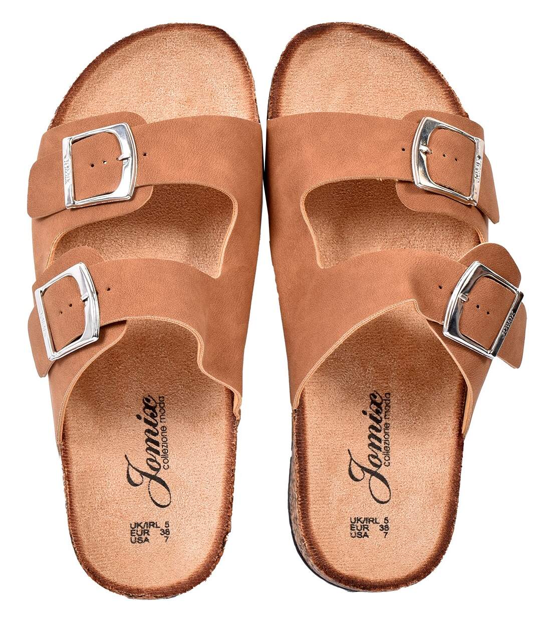 Sandale Mule Femme PREMIUM SD2029 CAMEL