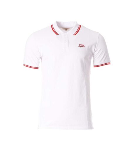 Polo Blanc/Rouge Homme Lee Cooper Opan - XXL