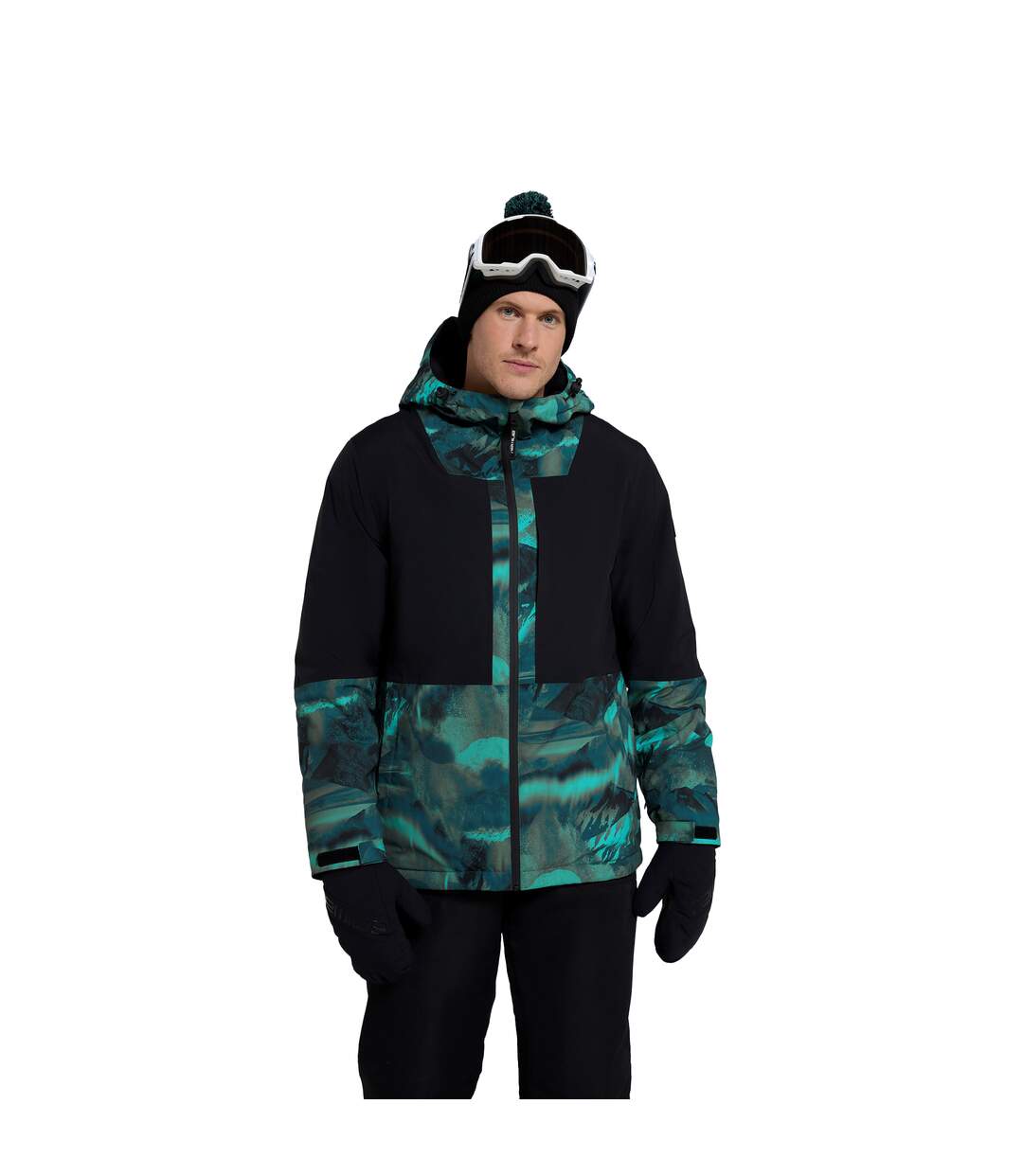 Blouson de snowboard cruise homme vert Animal Animal