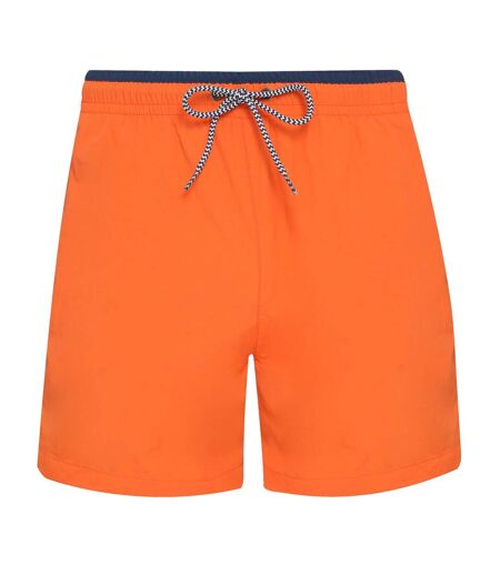 Asquith & Fox Mens Swim Shorts (Orange/Navy) - UTRW6242