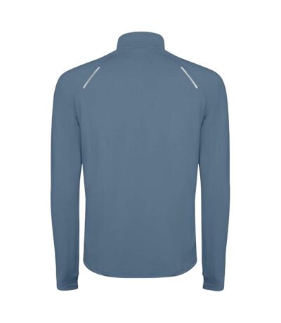 Mens estambul quarter zip long-sleeved sweatshirt storm blue Roly