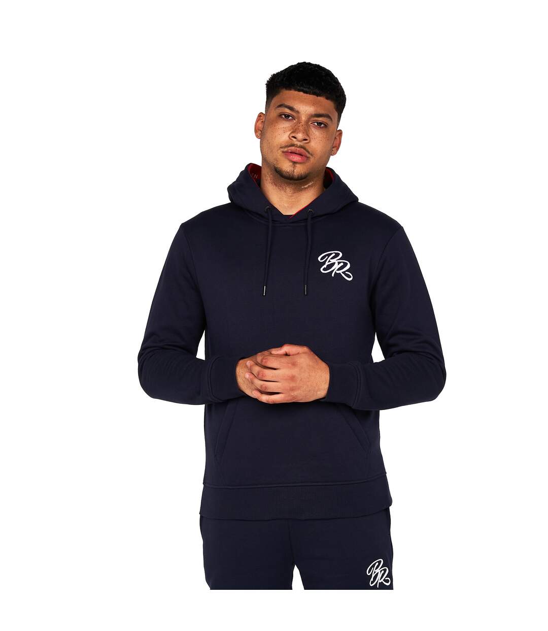 Sweat À Capuche Fontaine Homme Bleu Marine Born Rich-2