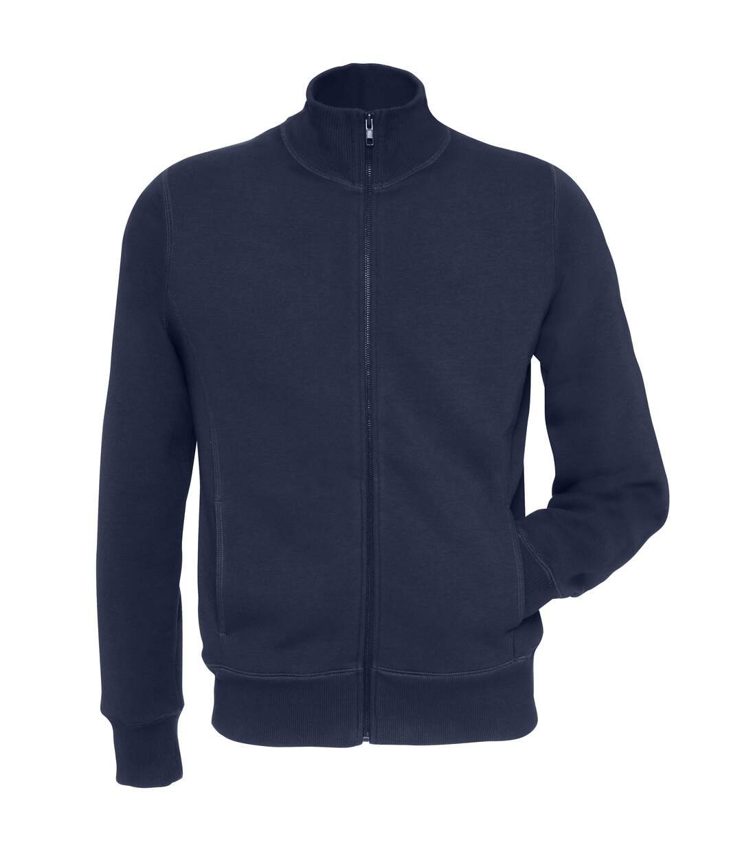 B&C Mens Spider Full Zipped Fleece Top/Sweatshirt (Navy)