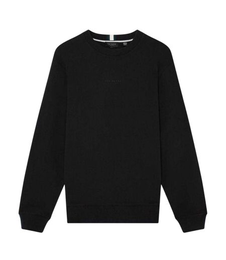 Mens Crew Neck Sweatshirt Black Ted Baker
