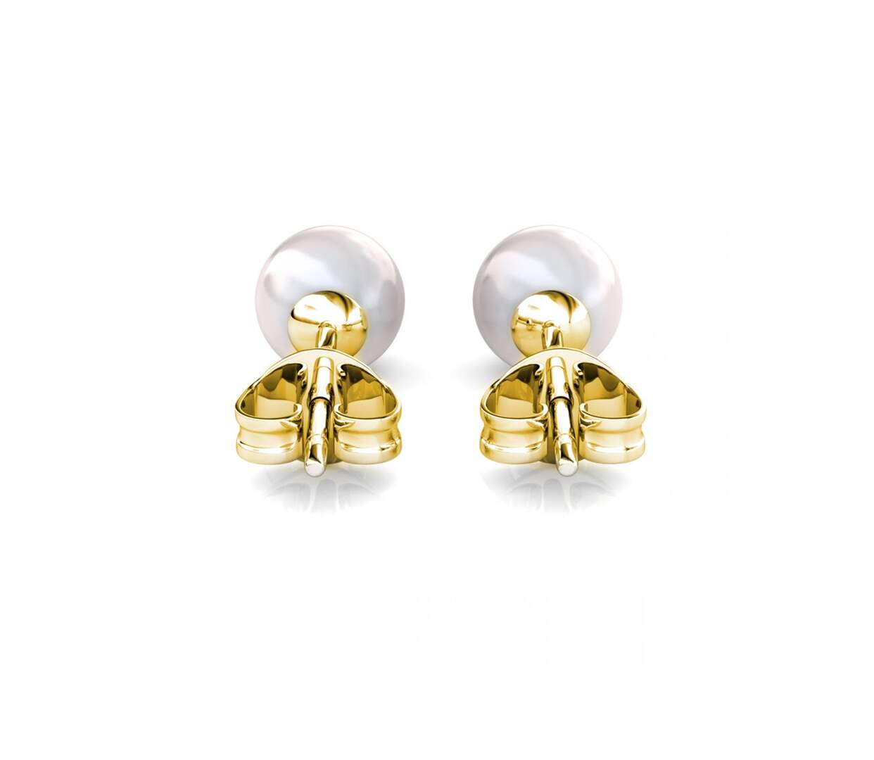 Boucles d'oreilles Full Moon Pearl, Perle d’imitation-5