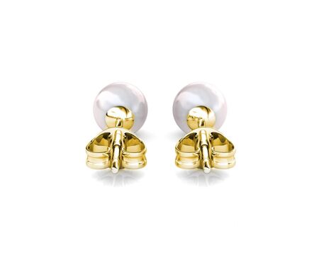 Boucles d'oreilles Full Moon Pearl, Perle d’imitation