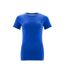 Womens/ladies Crossover T-shirt Royal Blue Mascot-1
