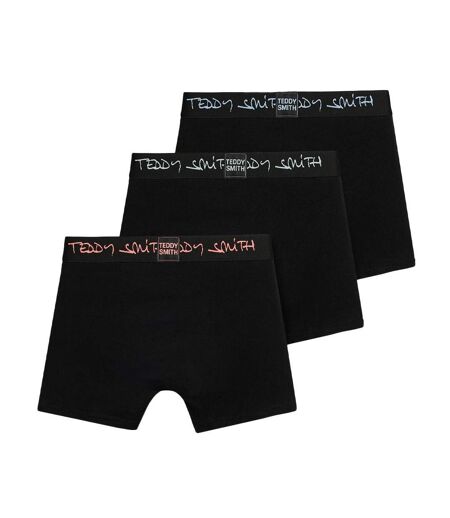 Lot de 3 boxers noirs homme teddy smith boxer 1ts/52/7 - l