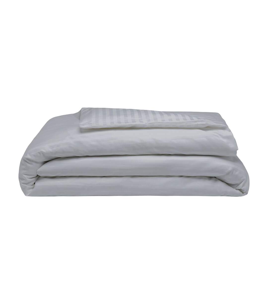 Belledorm 540 Thread Count Satin Stripe Duvet Set (Platinum)