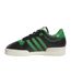 Unisex Adult Rivalry Leather Low Flat Trainers Black Adidas-3