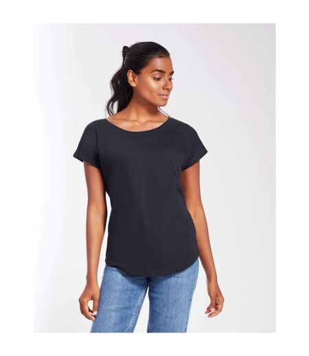 Womens/ladies Relaxed T-shirt Navy Mantis